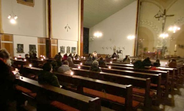 Impressionen aus dem Friedenslicht-Gottesdienst in St. Marien Obereving