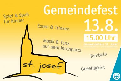 St. Josef lädt ein zum Gemeindefest