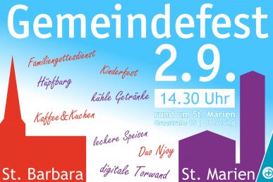 Gemeinden feiern gemeinsam: Gemeindefest St. Barbara & St. Marien