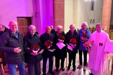 Beim Kolping-Gedenktag langjährige Mitglieder geehrt