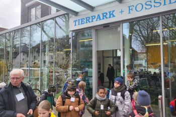 Kommunionkinder machten Ausflug in den Zoo