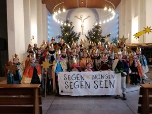 Die Sternsinger 2025 in St. Antonius Brechten.