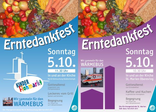 Erntedank in Bodelschwingh und Obereving