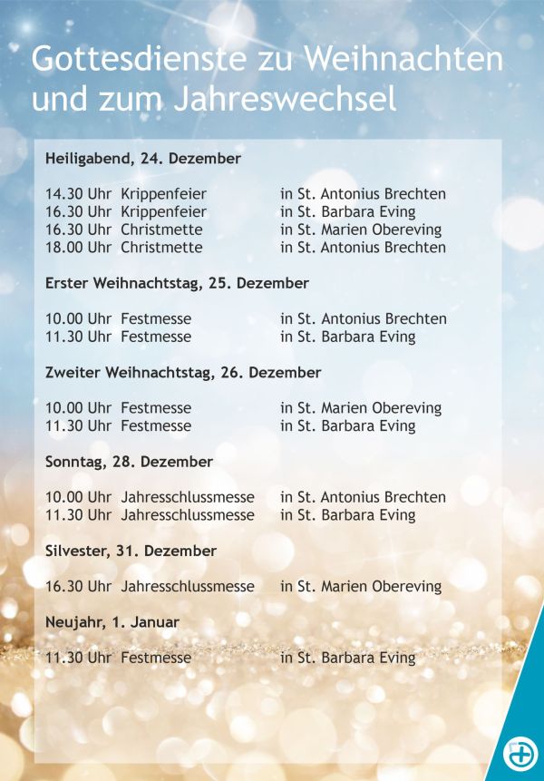 Gottesdienste im Stadtbezirk Eving