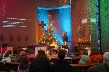 Voller Vorfreude wurde fürs Christkind geübt