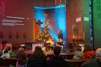 Voller Vorfreude wurde fürs Christkind geübt