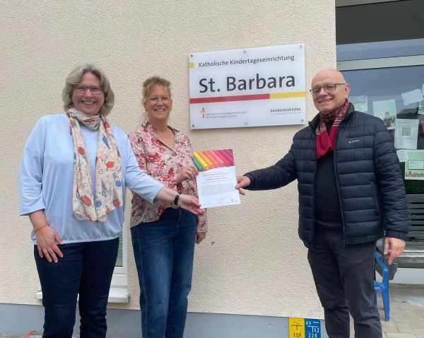 Kita St. Barbara als familienpastoraler Ort zertifiziert