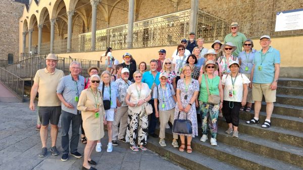 Gruppenfoto in Florenz